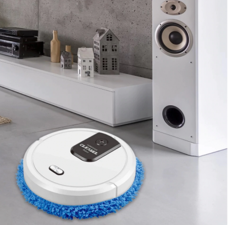 ROBOT INTELIGENT PENTRU CURATENIE, CU FUNCTIE DE MOP, ALB/NEGRU/ROSU