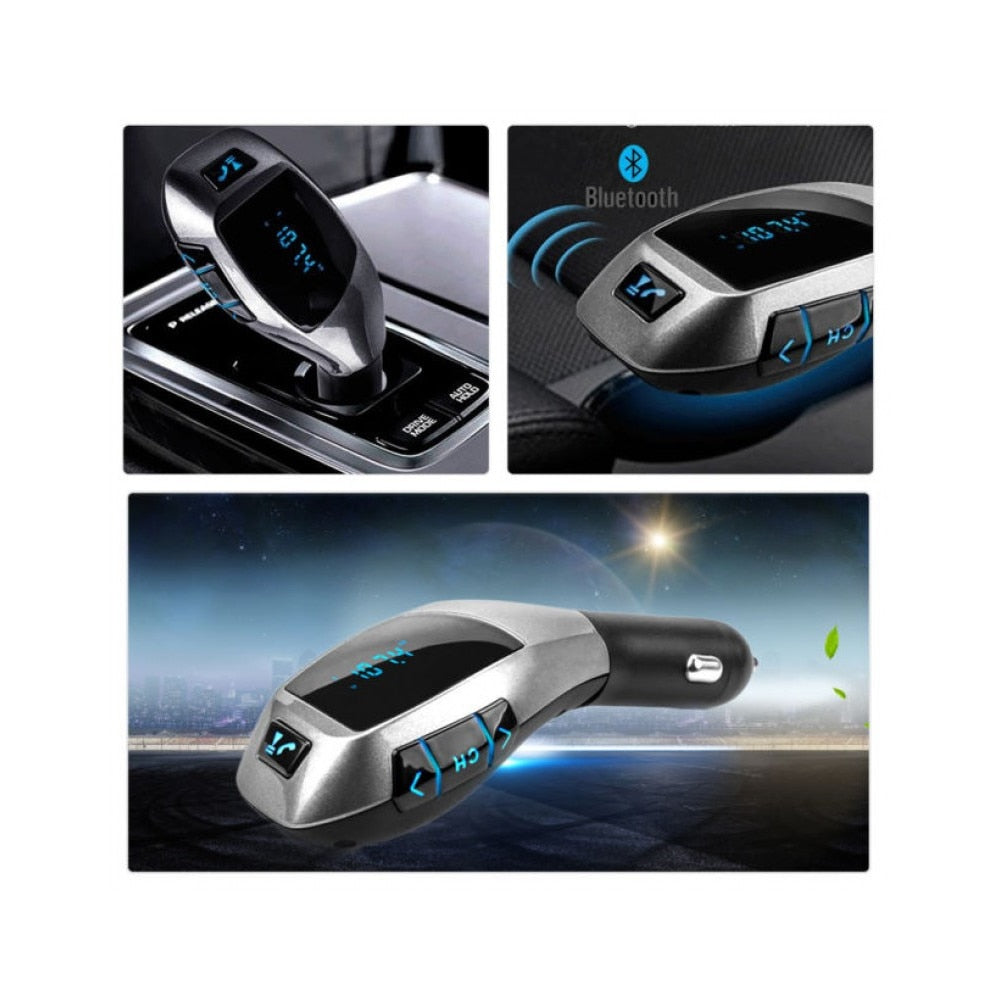 Car Kit auto cu functie de modulator FM ,Bluetooth, USB port, MicroSD