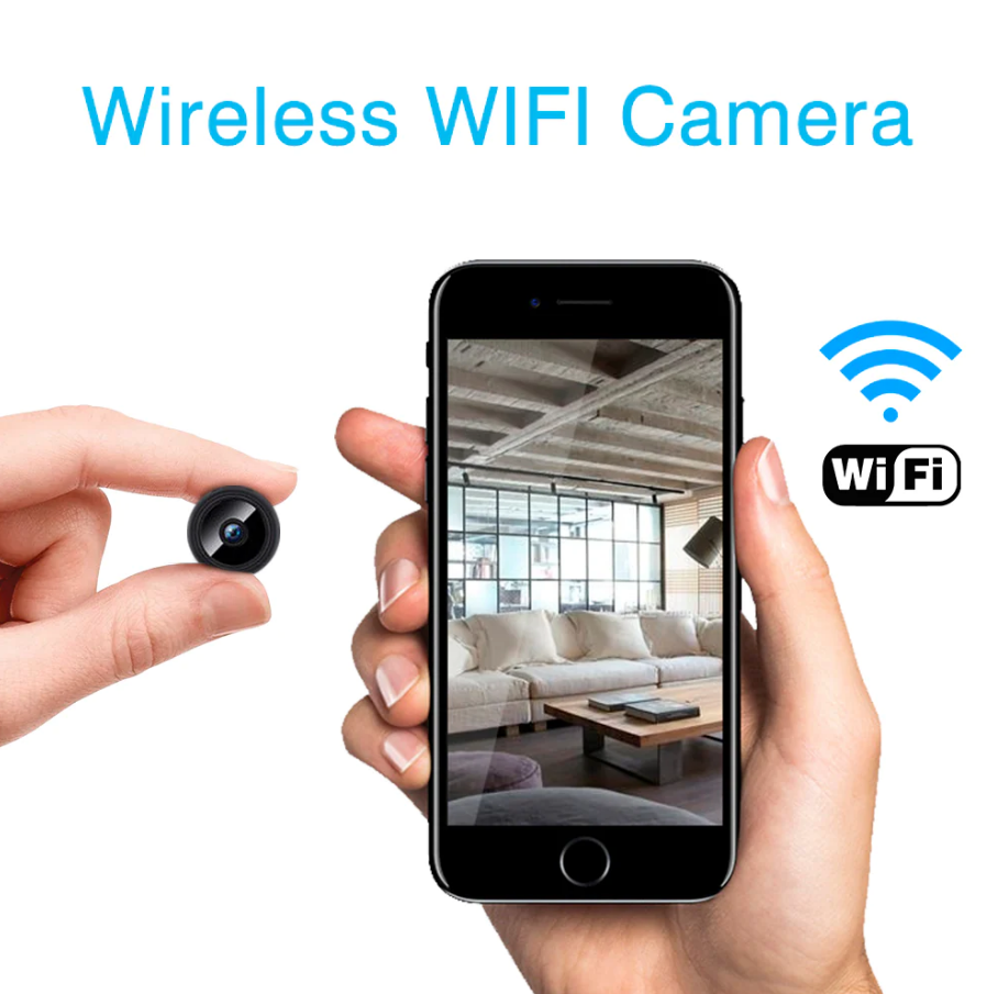 Mini camera spion WIFI cu vedere nocturna, microfon incorporat