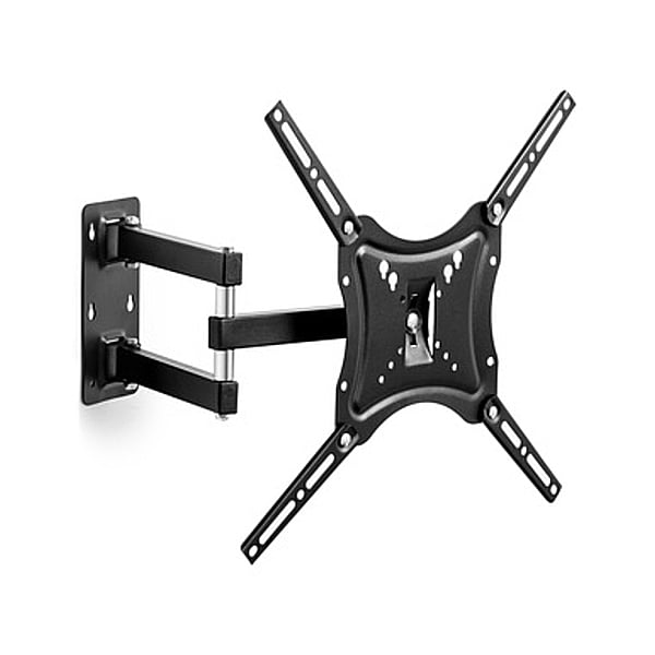 Suport TV de perete HDL-117B-2, Doua brate, Reglabil, 14-55, Negru