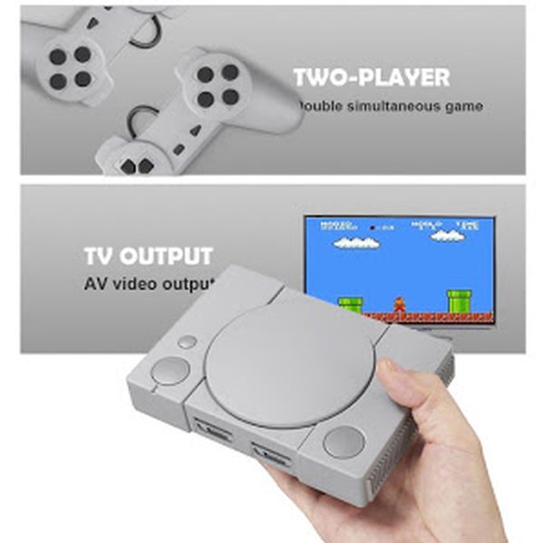 Consola video retro cu 2 gamepad-uri si adaptor redare TV