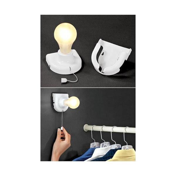 Set 8 mini-becuri reglabile cu led fara fir cu intrerupator Handy Bulb  Adauga la lista de dorinta