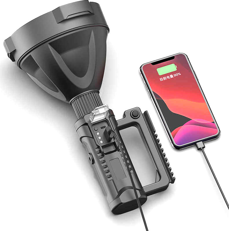 Lanterna LED cu Trepied Inclus, Reincarcabila, Functie Powerbank,  4 Moduri Iluminare
