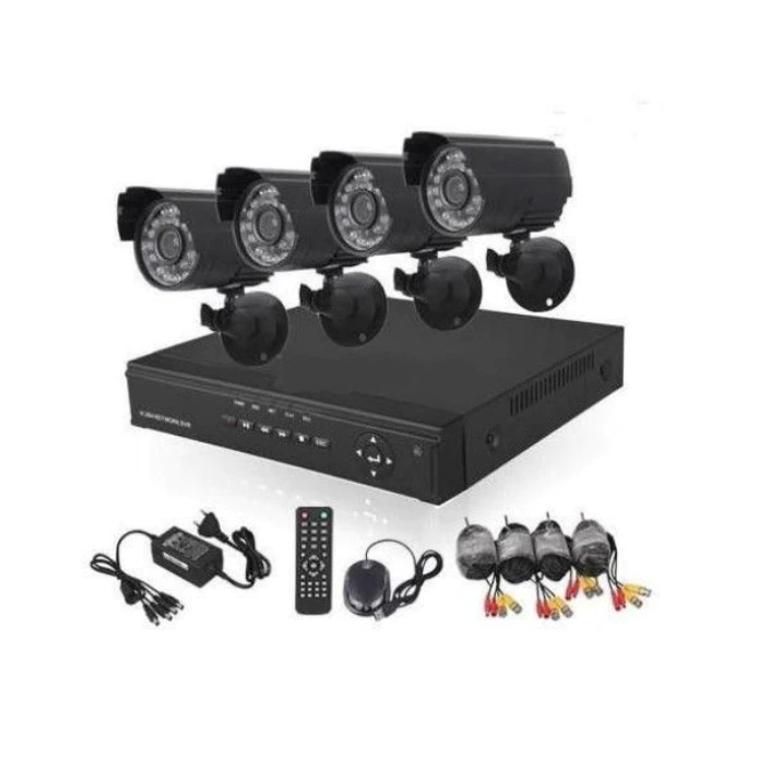 Sistem supraveghere CCTV kit DVR 4 camere exterior/interior, 1 HDMI, 220V